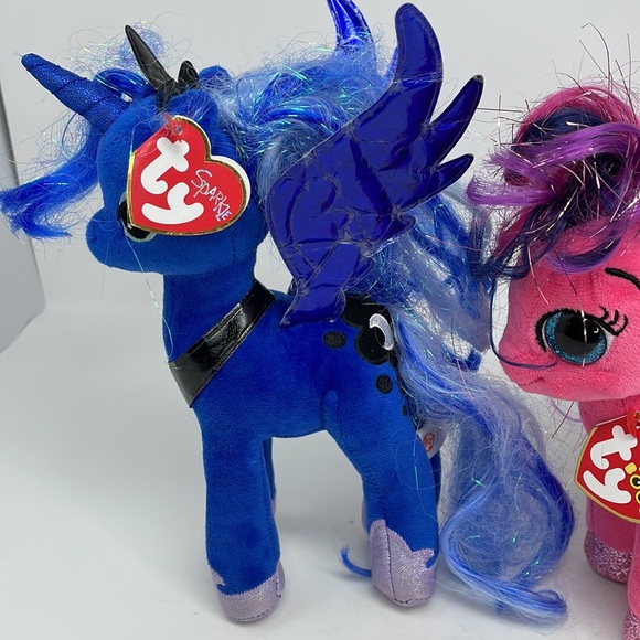 3 TY Beanie Babies My Little Pony Plush - Picture 6 of 17